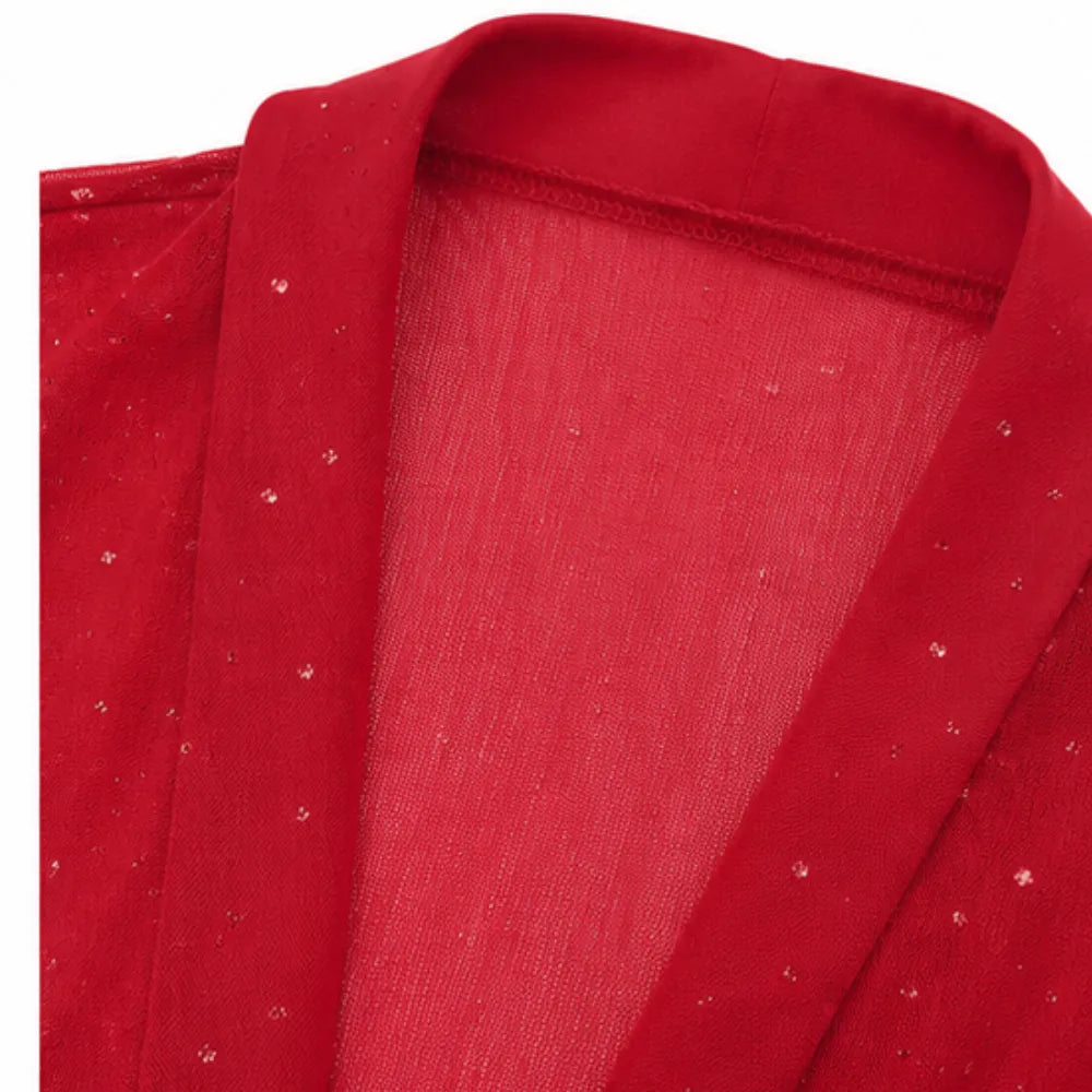 Lunavia – Shimmer Mesh Cropped Bolero Cardigan for Women