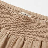Coastella – Women's Smocked-Waist Wide-Leg Culottes