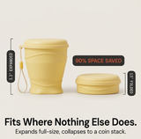 FoldSip – Collapsible Travel Cup with Leakproof Lid