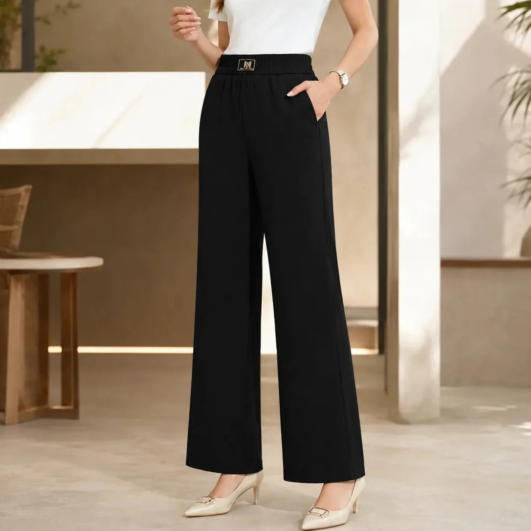 Velora – High Rise Pull-On Wide Leg Stretch Pants for Women
