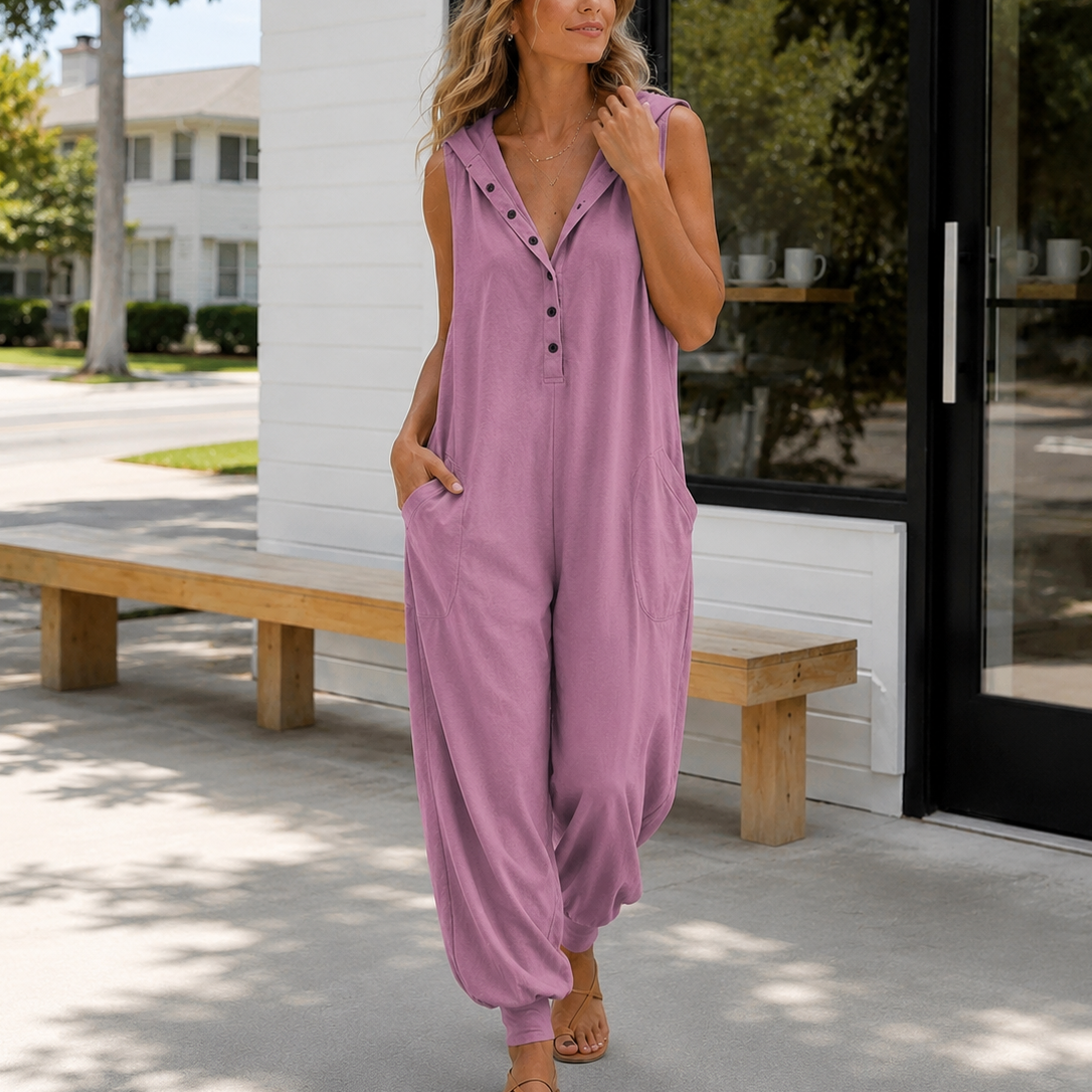 Wearbella – Sleeveless Hooded Jumpsuit That Skips The Guesswork