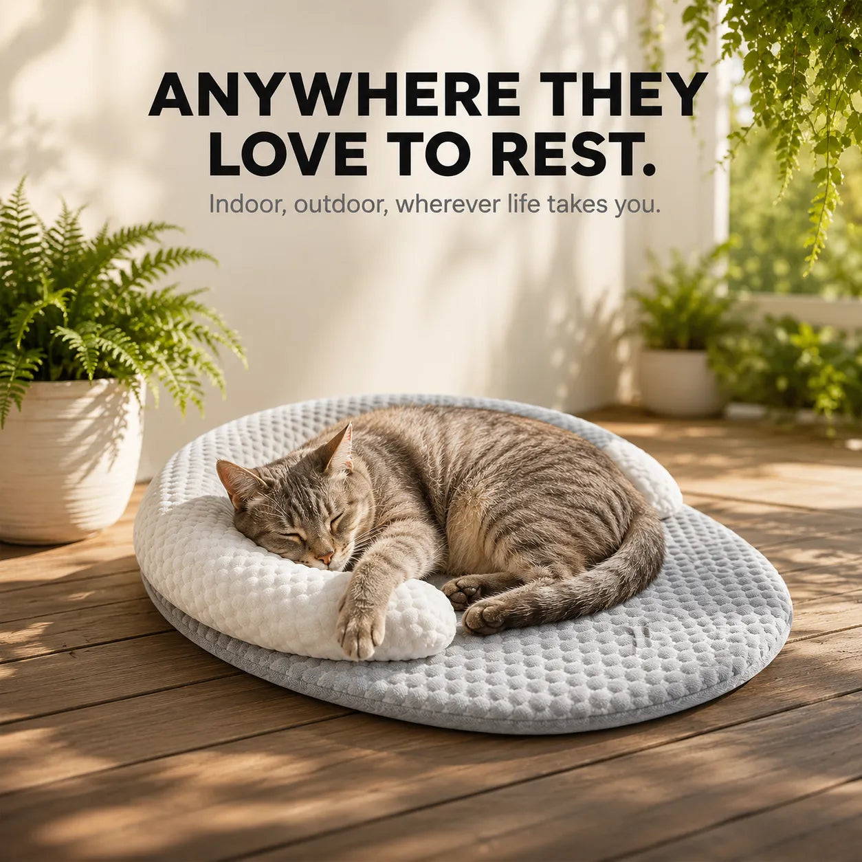 Pawloom – Cooling Pet Bed with 3D Breathable Surface, No Electricity Needed
