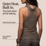 Lunessa – Draped Cowl-Neck Knit Halter Top