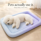 Coolaby – Ice Silk-look Pet Cooling Mat for Dogs and Cats, Padded Non-Slip Summer Bed