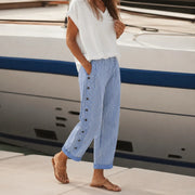 Navy Pinstripe