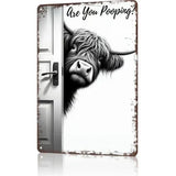 Peekaboo - Funny bathroom metal sign