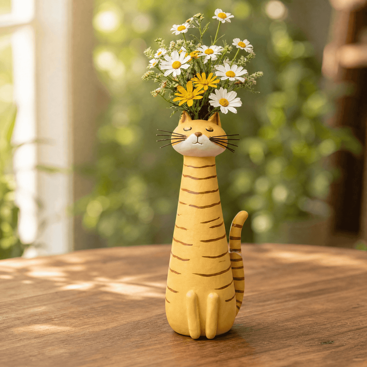 Felina – Handmade Ceramic Cat Flower Vase