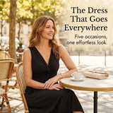 Florenza – Women's Twist-Front V-Neck Midi Dress