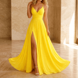 Florenza – Women's Flowing V-Neck Maxi Dress