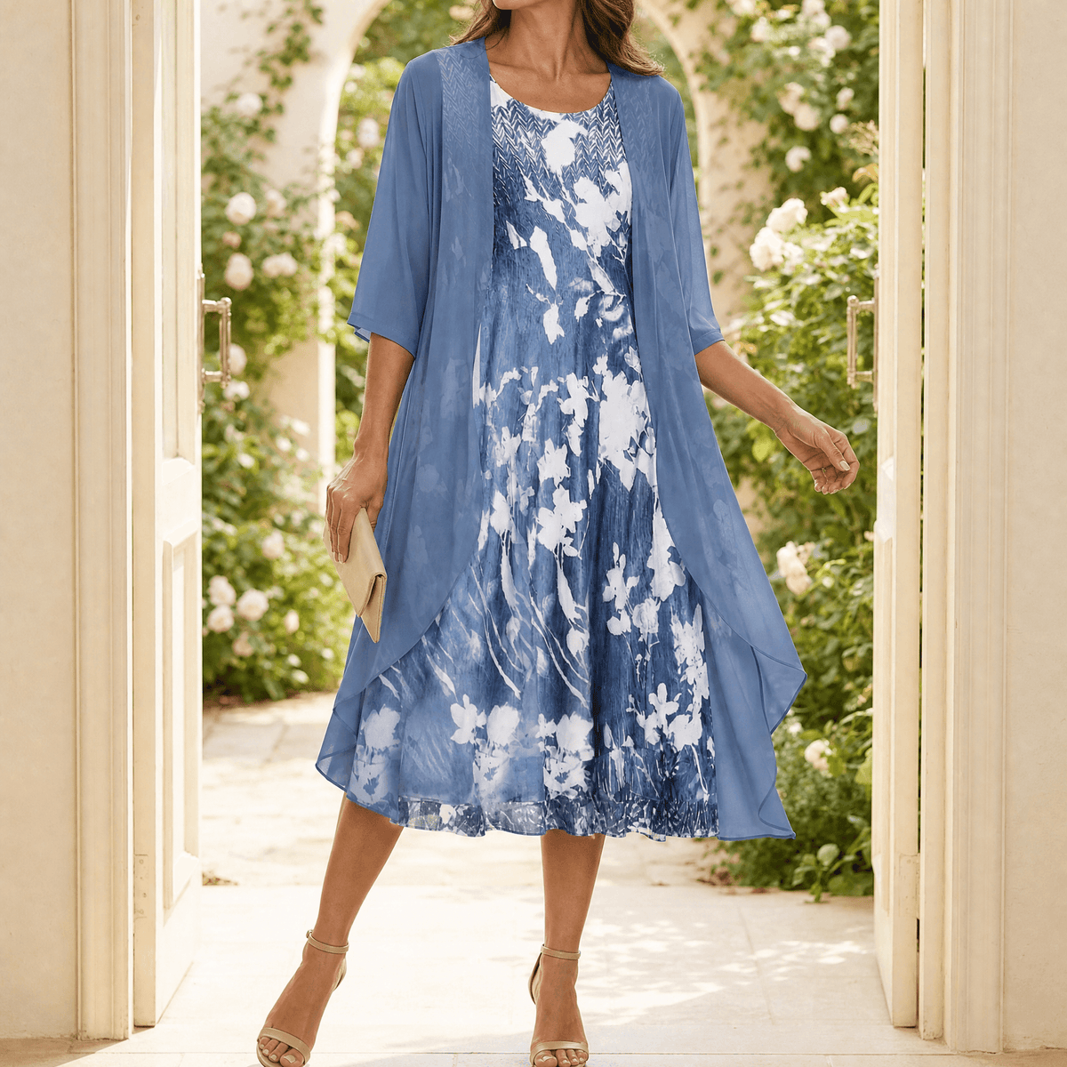 Floressa – Floral Two Piece Dress Set