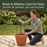 Floretta - Garden Obelisk Trellis for Climbing Plants, Plastic-Coated Steel