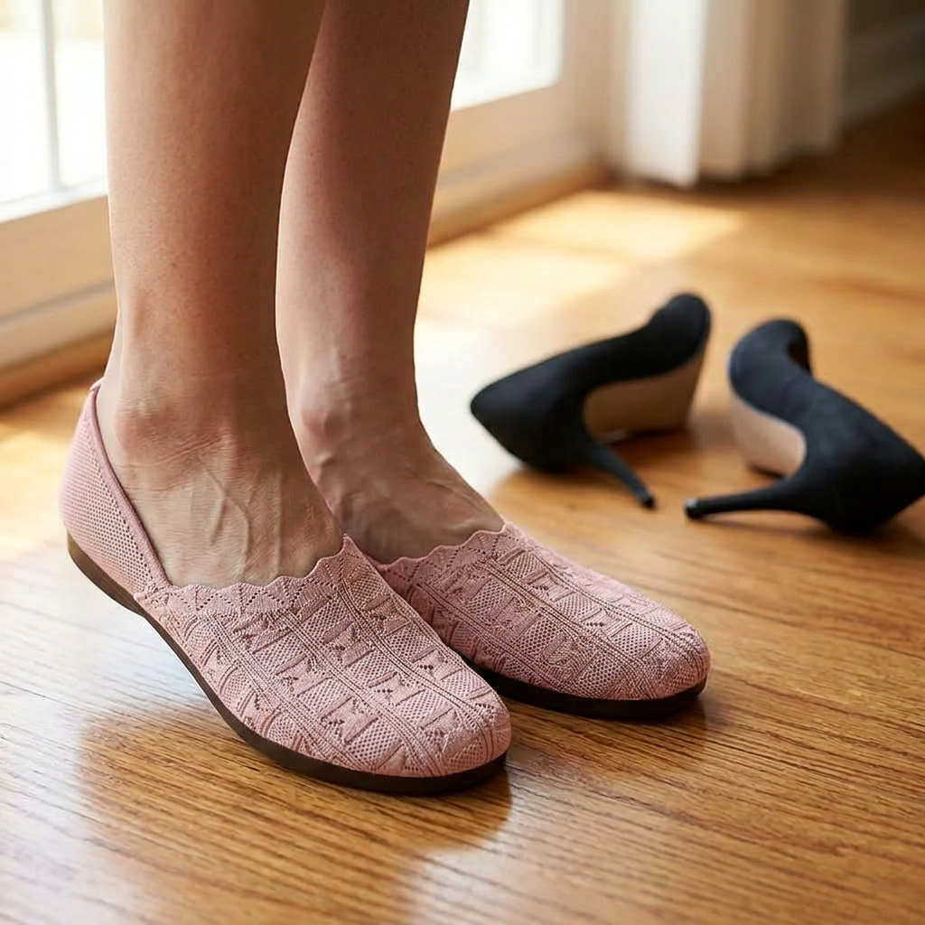 Soflyn – Breathable Woven Slip-On Flats