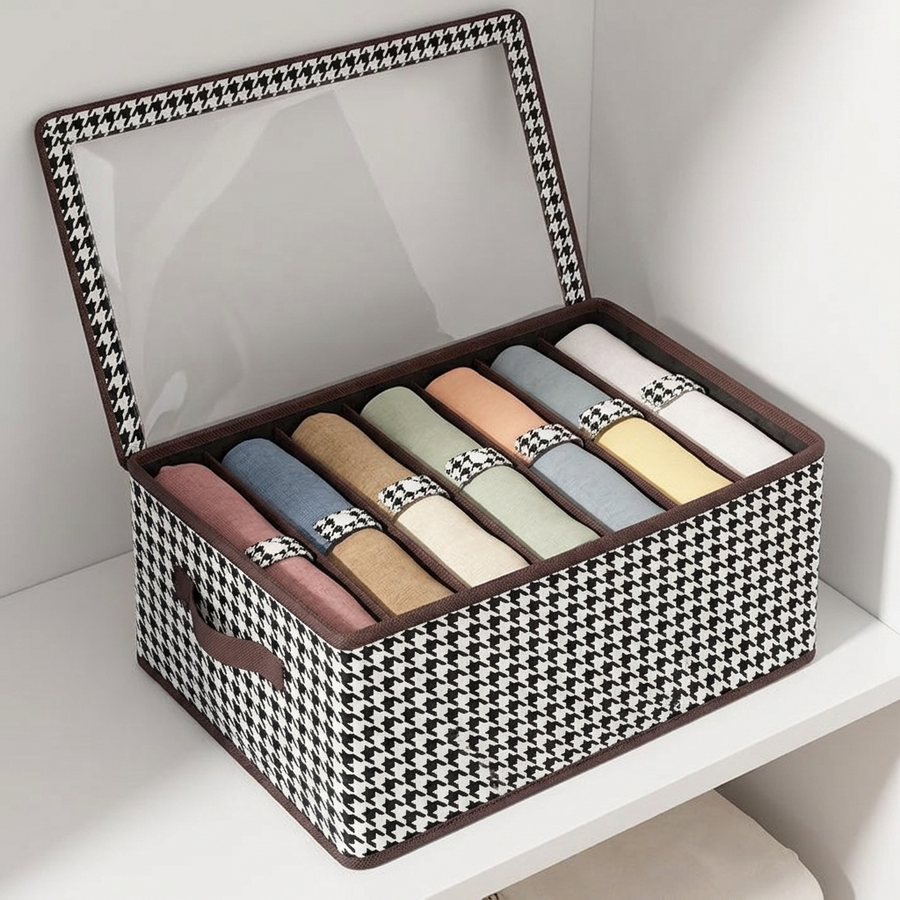 Gridwell – Foldable 9 Grid Clothes Organizer Box