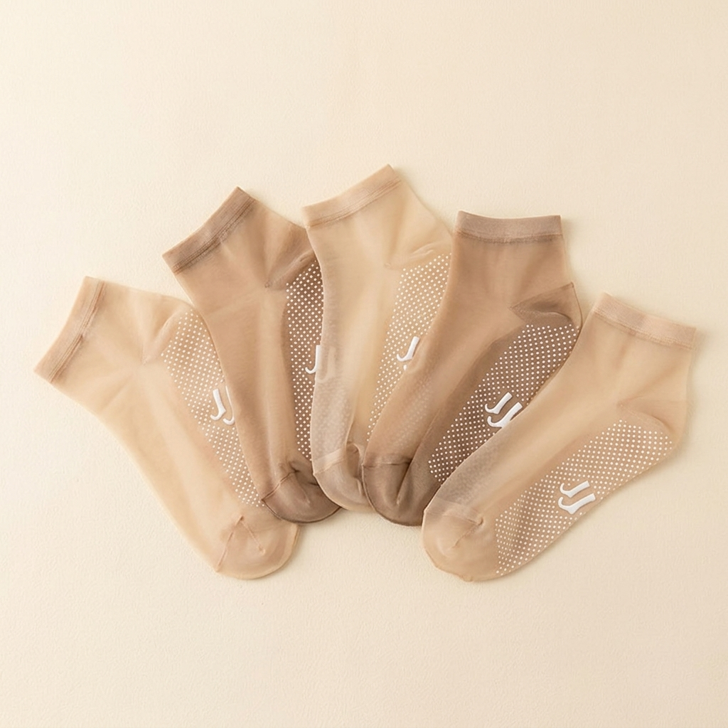 Silkara – Women's Ultra Sheer Non-Slip Invisible Socks