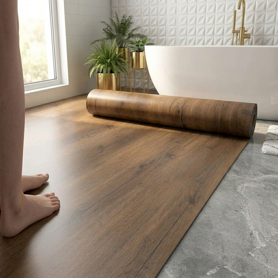 Plankly – Waterproof Wood-Grain Floor Roll