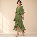 Mirabelle – Women's Flowing V-Neck Midi Dress