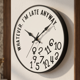 Lateley – Funny Silent Wall Clock with Messy Numbers
