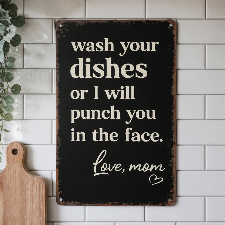Mamacheek – Funny Kitchen Sign for Moms