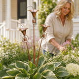 Lyralea – Calla Lily Garden Stake with Bell Chimes
