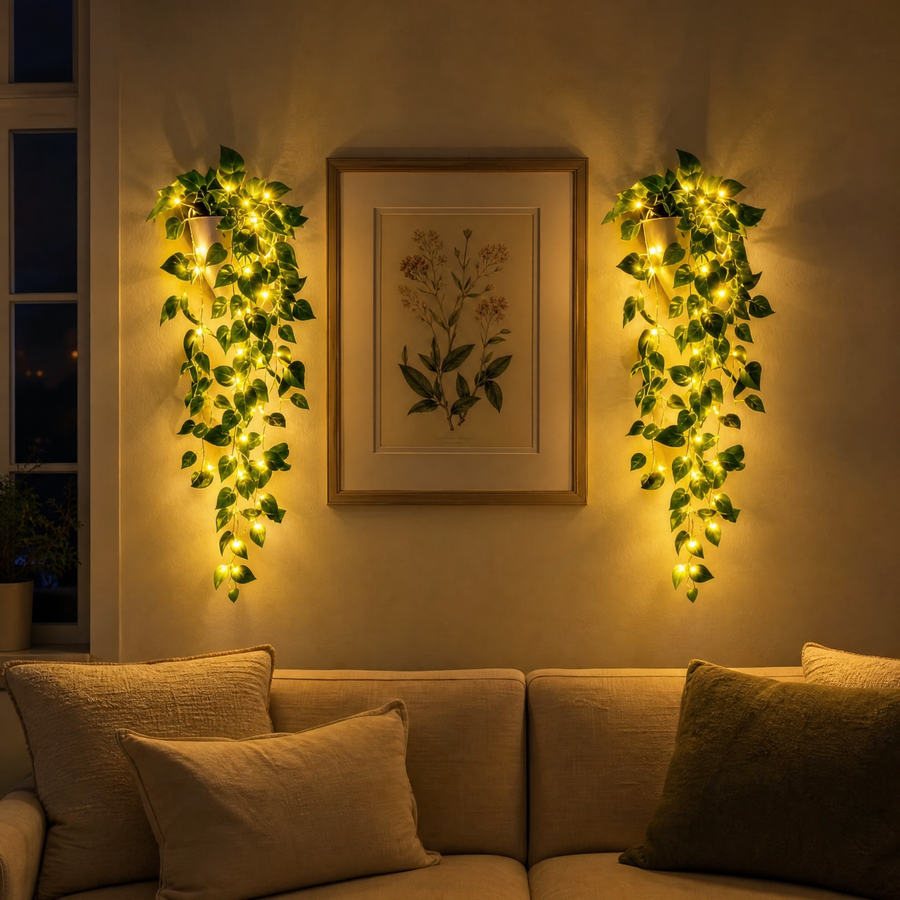 Verdant Vine – Glowing Hanging Vine Light