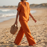 Soléva – Women's Crochet Linen Vacation Set