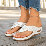 Florenza – Floral Wedge Sandals for Women, Cushioned Comfort