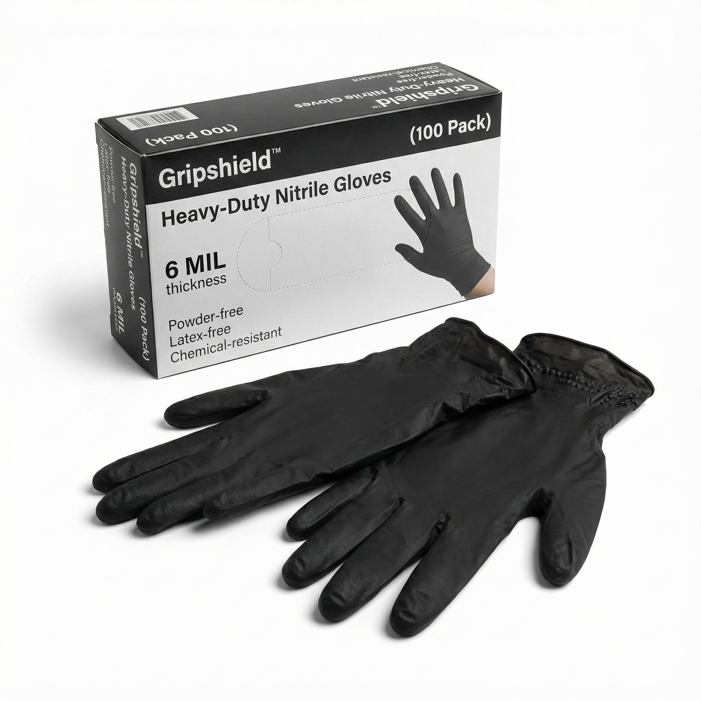 Gripshield - Heavy duty nitrile gloves (100 pack)