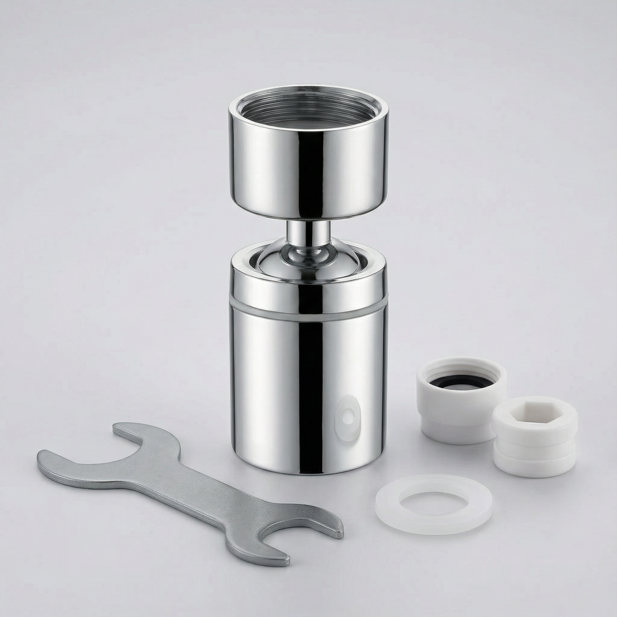 Flowtura - 360° swivel faucet aerator with dual spray (2-pack)