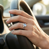 Lunara – Flowing Moonstone Ring with Crystal Accents