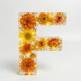 Florenza – Personalized Floral Resin Letter Light
