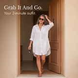 Solaire – Women's breathable cotton button up shirt