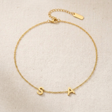 Auriela – Personalized side initial necklace