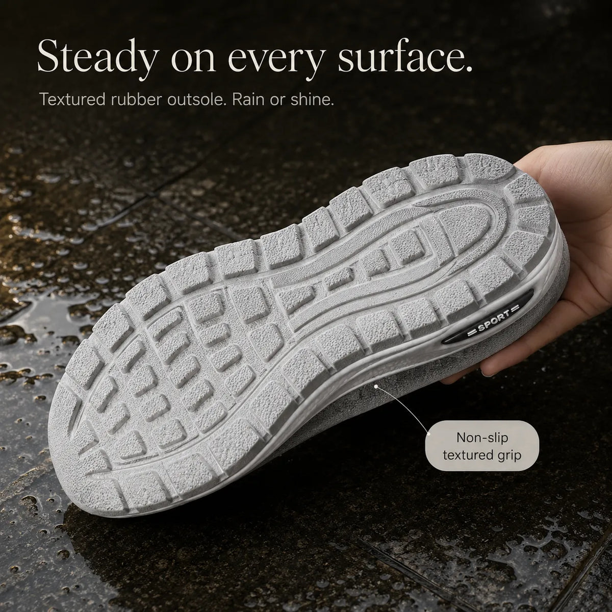 Stelora – Knit Mesh Slip On Sneakers for Women, Cushioned Everyday Walking Shoes