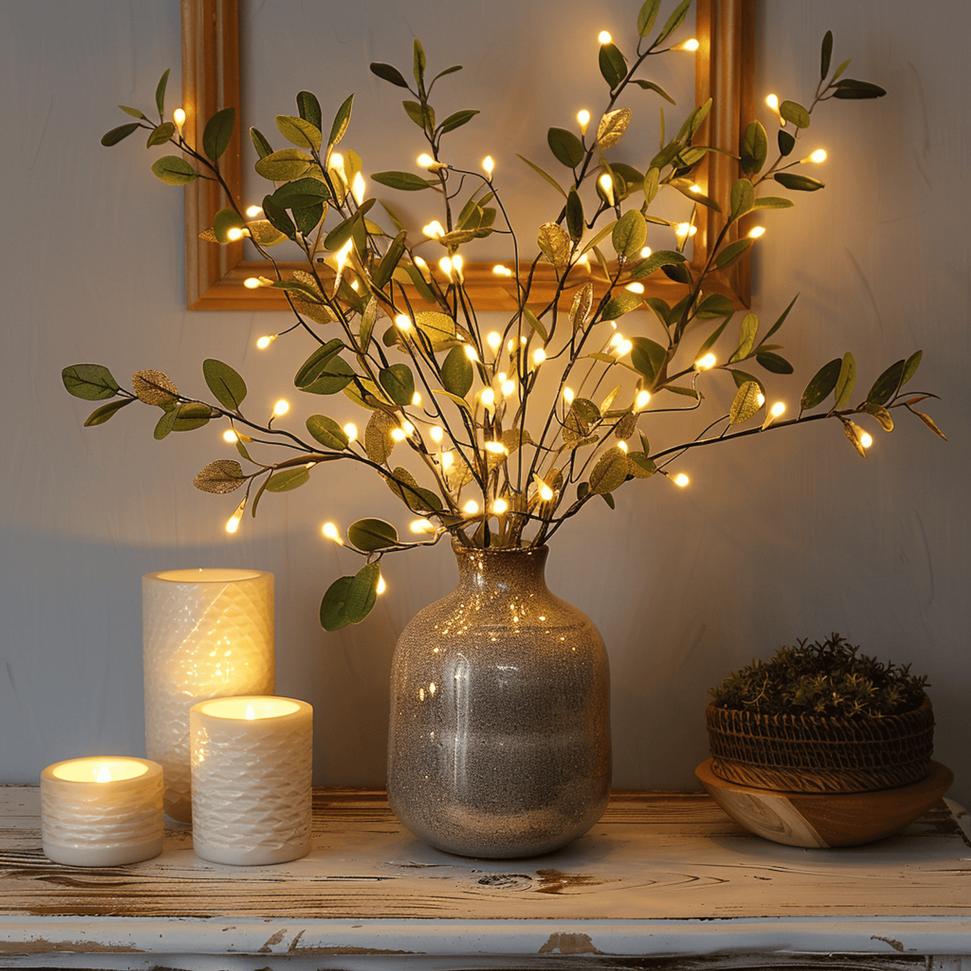 Olivara – Fairy Light Olive Branch