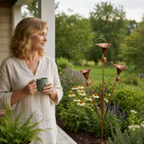 Lyralea – Calla Lily Garden Stake with Bell Chimes