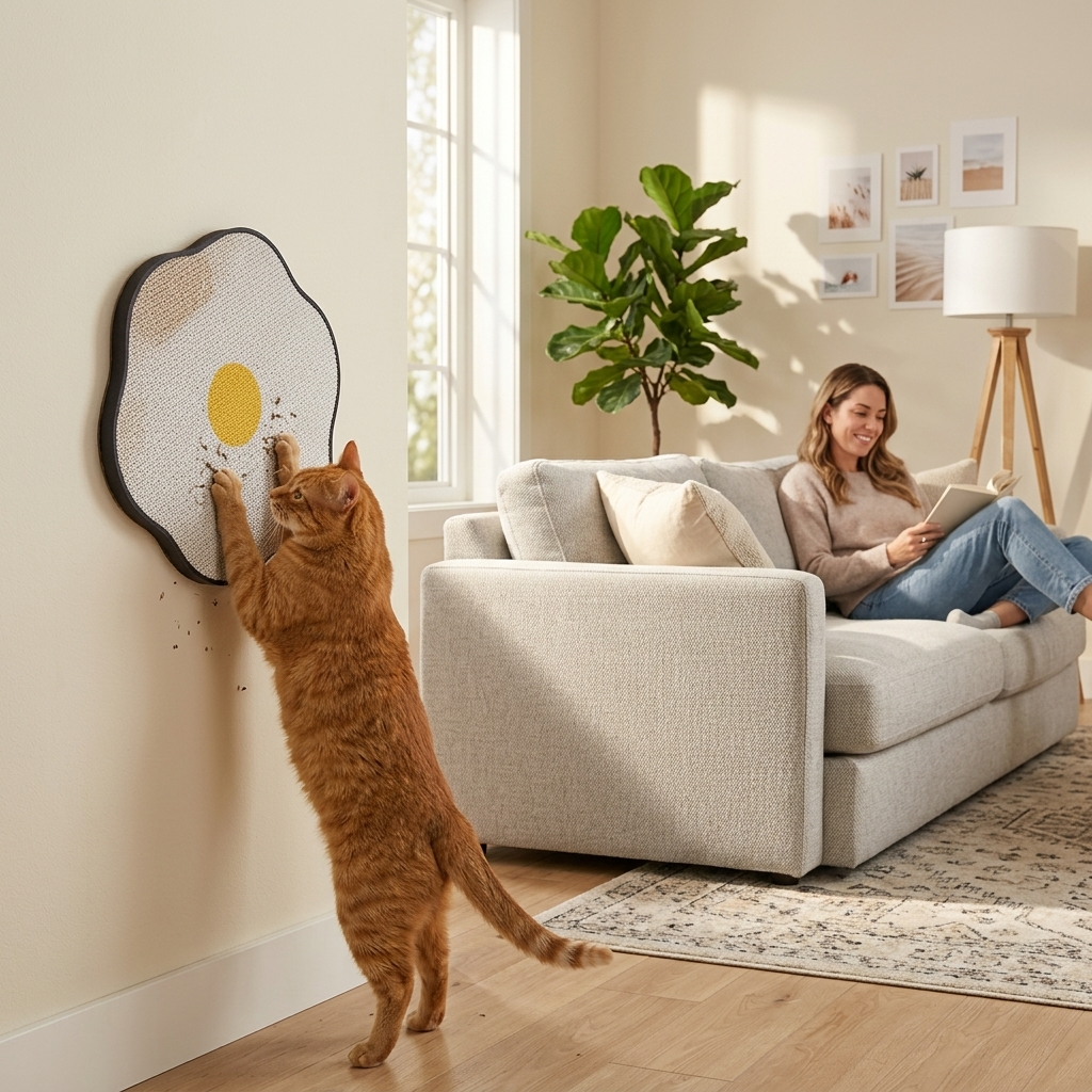 Pawbloom – Flower Shaped Wall Mounted Cat Scratcher