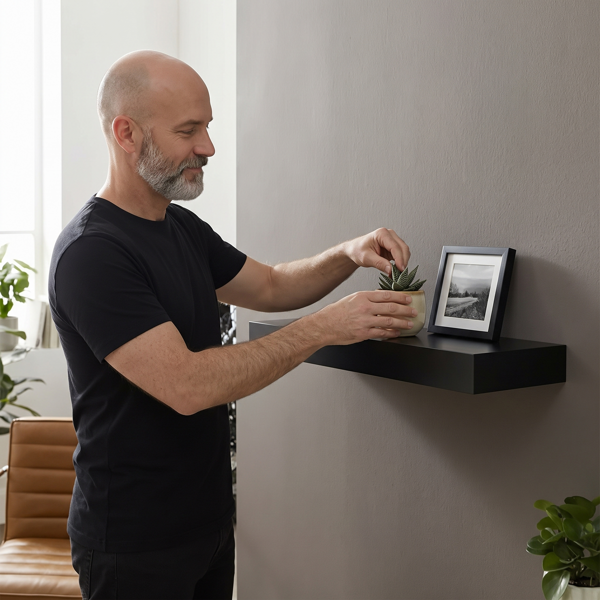 Vaultedge – Floating Wall Shelf with Hidden Compartment