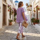 Lunavia – Asymmetric Tunic and Wide Leg Pants Set