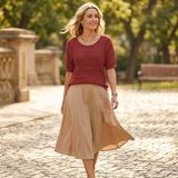 Wovelle – Women's Textured Knit Top for Warm Days