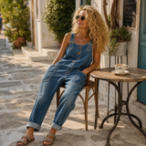 Lovarra – Women's Relaxed Denim Overalls with Pockets