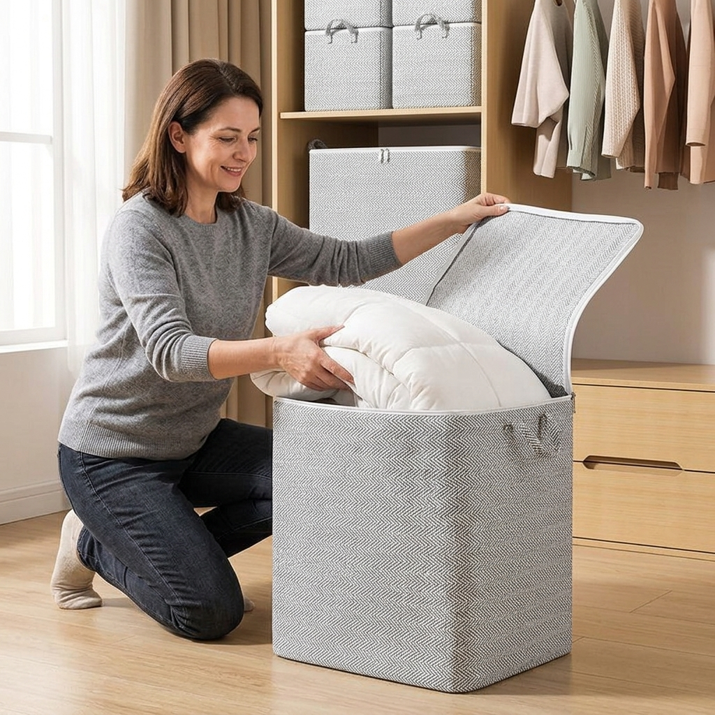 Tidara – Large Capacity Storage Bag for Blankets and Quilts