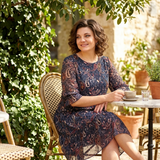Floressa – Women's Tiered Chiffon Paisley Midi Dress