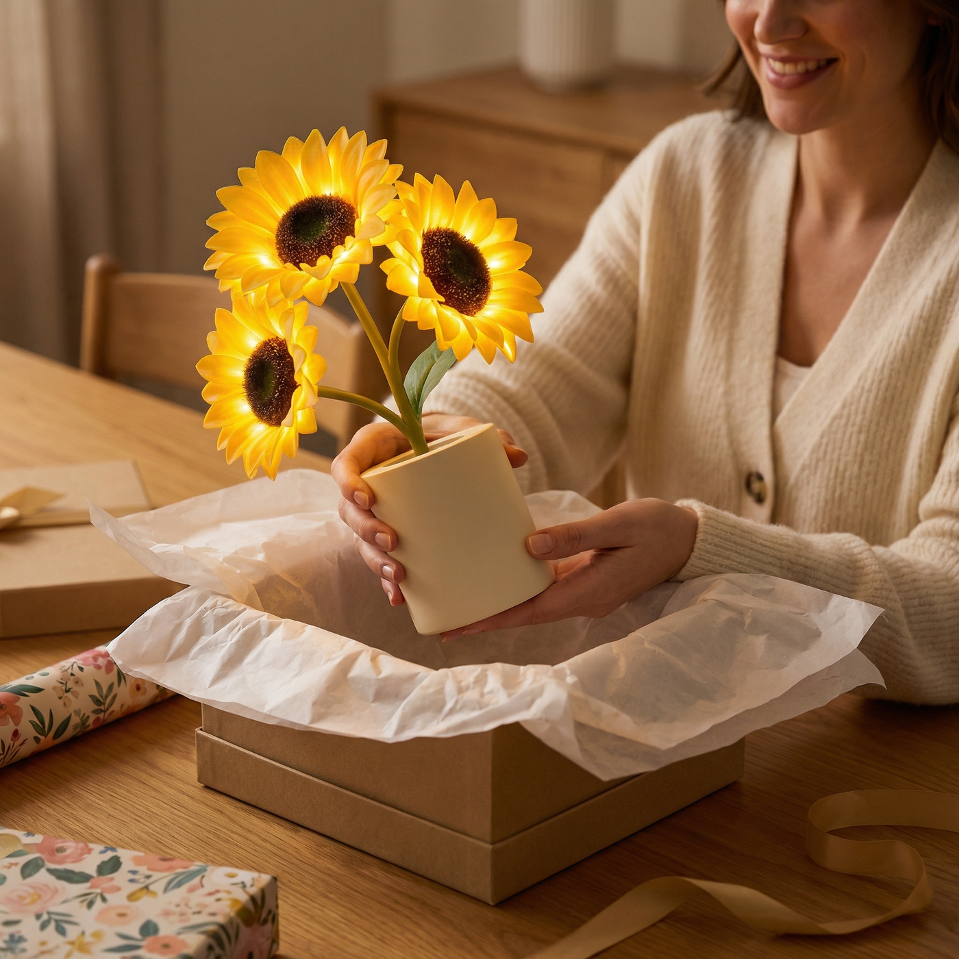 Solara – Rechargeable Sunflower Table Lamp