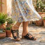 Soleva – Women's Cut-Out Platform Sandals