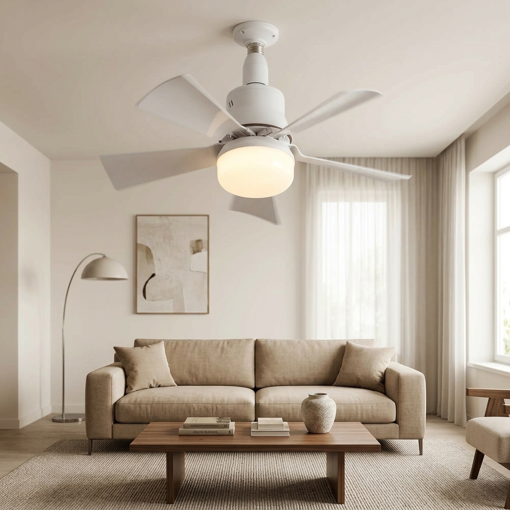Socketcool – Screw-In Ceiling Fan with LED Light & Remote