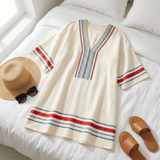 Sienna – Women's Embroidered Kaftan Mini Dress