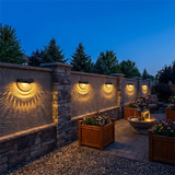 Lumora – Decorative Solar Fence Lights with Warm Scallop Glow (6-Pack)