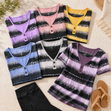 Vesper – Women's Flowy Watercolor Henley