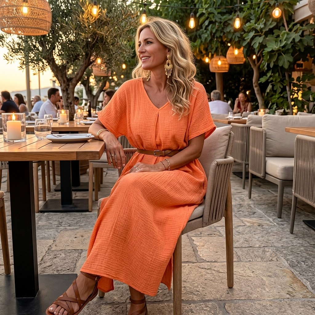 Lunessa – Women's breezy cotton linen summer dress