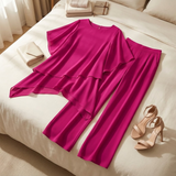 Graziella – Chiffon Two-Piece Set with Asymmetric Top